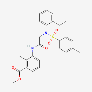 methyl 3-({N-(2-ethylphenyl)-N-[(4-methylphenyl)sulfonyl]glycyl}amino)-2-methylbenzoate