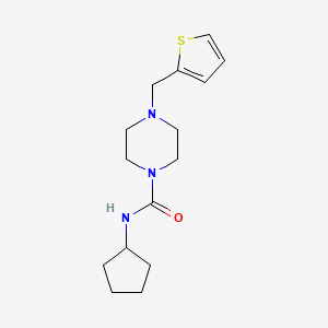 N-CYCLOPENTYL-4-[(THIOPHEN-2-YL)METHYL]PIPERAZINE-1-CARBOXAMIDE