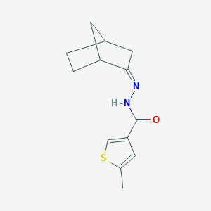 N'-bicyclo[2.2.1]hept-2-ylidene-5-methyl-3-thiophenecarbohydrazide