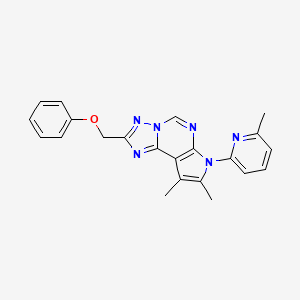 8,9-dimethyl-7-(6-methyl-2-pyridinyl)-2-(phenoxymethyl)-7H-pyrrolo[3,2-e][1,2,4]triazolo[1,5-c]pyrimidine