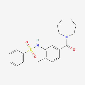 N-[5-(1-azepanylcarbonyl)-2-methylphenyl]benzenesulfonamide