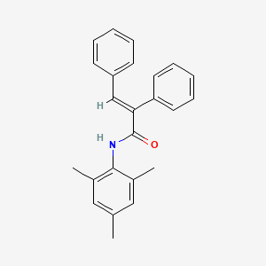 molecular formula C24H23NO B4798136 (E)-N-MESITYL-2,3-DIPHENYL-2-PROPENAMIDE 