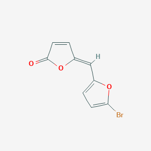 (5Z)-5-[(5-BROMOFURAN-2-YL)METHYLIDENE]-2,5-DIHYDROFURAN-2-ONE