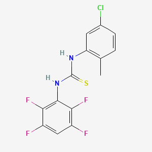 N-(5-chloro-2-methylphenyl)-N'-(2,3,5,6-tetrafluorophenyl)thiourea