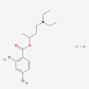 4-(Diethylamino)butan-2-yl 2,4-dihydroxybenzoate;hydrochloride