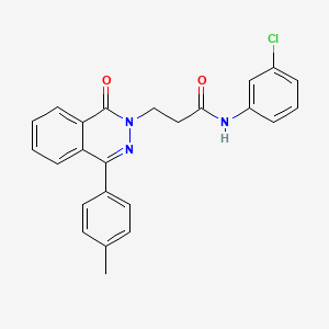 N-(3-CHLOROPHENYL)-3-[4-(4-METHYLPHENYL)-1-OXO-1,2-DIHYDROPHTHALAZIN-2-YL]PROPANAMIDE