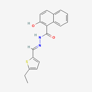 N'-[(5-ethyl-2-thienyl)methylene]-2-hydroxy-1-naphthohydrazide