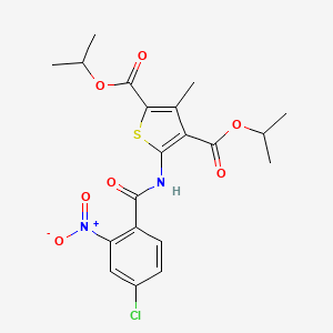 diisopropyl 5-[(4-chloro-2-nitrobenzoyl)amino]-3-methyl-2,4-thiophenedicarboxylate