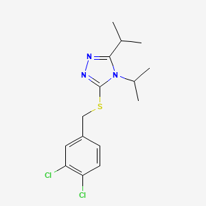 3-{[(3,4-DICHLOROPHENYL)METHYL]SULFANYL}-4,5-DIISOPROPYL-1,2,4-TRIAZOLE