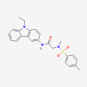 N-(9-ethyl-9H-carbazol-3-yl)-N~2~-methyl-N~2~-[(4-methylphenyl)sulfonyl]glycinamide