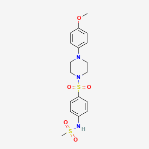 N-(4-{[4-(4-methoxyphenyl)-1-piperazinyl]sulfonyl}phenyl)methanesulfonamide