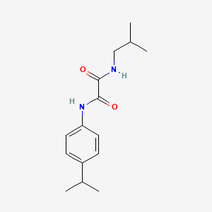 molecular formula C15H22N2O2 B4798350 N-(2-methylpropyl)-N'-[4-(propan-2-yl)phenyl]ethanediamide 