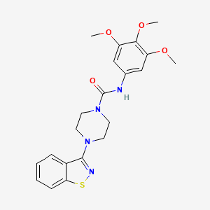 4-(1,2-benzisothiazol-3-yl)-N-(3,4,5-trimethoxyphenyl)-1-piperazinecarboxamide