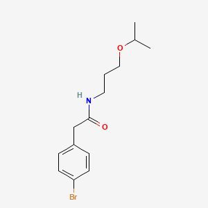 2-(4-bromophenyl)-N-(3-isopropoxypropyl)acetamide