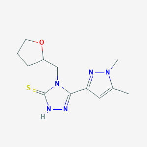 5-(1,5-DIMETHYL-1H-PYRAZOL-3-YL)-4-(TETRAHYDRO-2-FURANYLMETHYL)-4H-1,2,4-TRIAZOL-3-YLHYDROSULFIDE