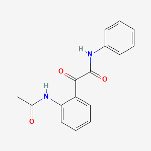 molecular formula C16H14N2O3 B4798406 2-[2-(acetylamino)phenyl]-2-oxo-N-phenylacetamide 