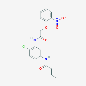 N-(4-chloro-3-{[(2-nitrophenoxy)acetyl]amino}phenyl)butanamide