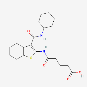 4-{[3-(CYCLOHEXYLCARBAMOYL)-4,5,6,7-TETRAHYDRO-1-BENZOTHIOPHEN-2-YL]CARBAMOYL}BUTANOIC ACID