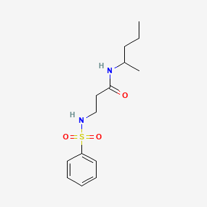 N~1~-(1-methylbutyl)-N~3~-(phenylsulfonyl)-beta-alaninamide