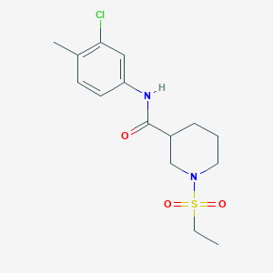 N-(3-chloro-4-methylphenyl)-1-(ethylsulfonyl)piperidine-3-carboxamide