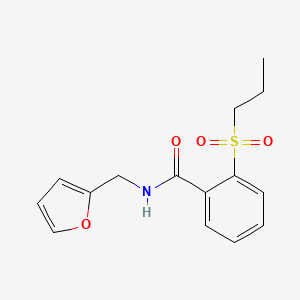 N-[(furan-2-yl)methyl]-2-(propane-1-sulfonyl)benzamide