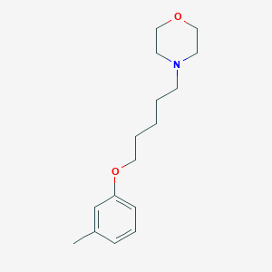 4-[5-(3-methylphenoxy)pentyl]morpholine