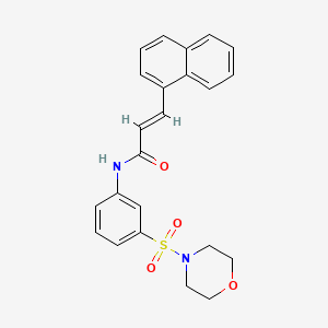 molecular formula C23H22N2O4S B4798664 N-[3-(4-morpholinylsulfonyl)phenyl]-3-(1-naphthyl)acrylamide 