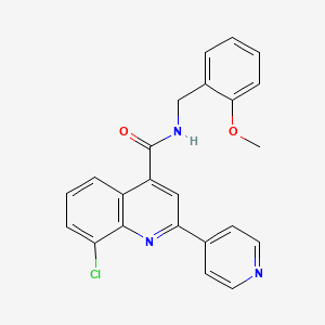 8-chloro-N-(2-methoxybenzyl)-2-(4-pyridinyl)-4-quinolinecarboxamide