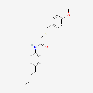 N-(4-butylphenyl)-2-[(4-methoxybenzyl)thio]acetamide