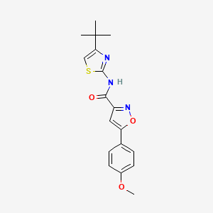 N-(4-tert-butyl-1,3-thiazol-2-yl)-5-(4-methoxyphenyl)-3-isoxazolecarboxamide