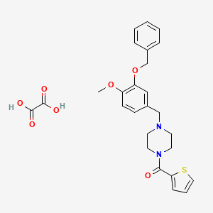 1-[3-(benzyloxy)-4-methoxybenzyl]-4-(2-thienylcarbonyl)piperazine oxalate