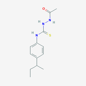 molecular formula C13H19N3OS B4798873 2-acetyl-N-(4-sec-butylphenyl)hydrazinecarbothioamide 