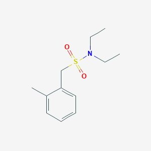 molecular formula C12H19NO2S B4798881 N,N-diethyl-1-(2-methylphenyl)methanesulfonamide 