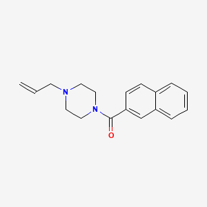 molecular formula C18H20N2O B4798885 (4-ALLYLPIPERAZINO)(2-NAPHTHYL)METHANONE 