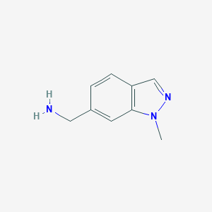 molecular formula C9H11N3 B047989 (1-甲基-1H-吲唑-6-基)甲胺 CAS No. 267413-31-0