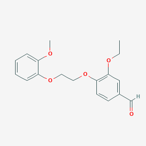 3-ethoxy-4-[2-(2-methoxyphenoxy)ethoxy]benzaldehyde