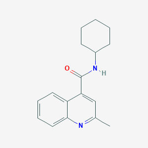 molecular formula C17H20N2O B4798915 N-cyclohexyl-2-methyl-4-quinolinecarboxamide 