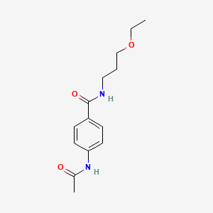 4-acetamido-N-(3-ethoxypropyl)benzamide