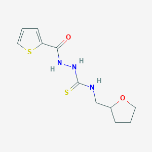 N-(tetrahydro-2-furanylmethyl)-2-(2-thienylcarbonyl)hydrazinecarbothioamide