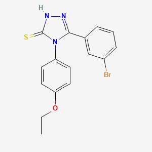 5-(3-bromophenyl)-4-(4-ethoxyphenyl)-2,4-dihydro-3H-1,2,4-triazole-3-thione