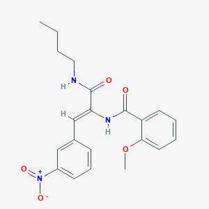 N-[(Z)-3-(butylamino)-1-(3-nitrophenyl)-3-oxoprop-1-en-2-yl]-2-methoxybenzamide