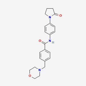 4-(4-morpholinylmethyl)-N-[4-(2-oxo-1-pyrrolidinyl)phenyl]benzamide