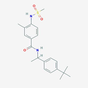 N-[1-(4-tert-butylphenyl)ethyl]-3-methyl-4-[(methylsulfonyl)amino]benzamide