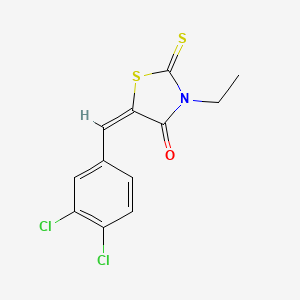 5-(3,4-dichlorobenzylidene)-3-ethyl-2-thioxo-1,3-thiazolidin-4-one