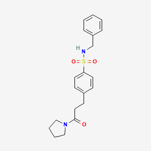 N-benzyl-4-(3-oxo-3-pyrrolidin-1-ylpropyl)benzenesulfonamide