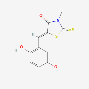 5-(2-hydroxy-5-methoxybenzylidene)-3-methyl-2-thioxo-1,3-thiazolidin-4-one