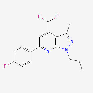 4-(difluoromethyl)-6-(4-fluorophenyl)-3-methyl-1-propyl-1H-pyrazolo[3,4-b]pyridine