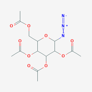 molecular formula C₁₄H₁₉N₃O₉ B047991 2,3,4,6-四-O-乙酰-β-D-吡喃葡萄糖苷叠氮化物 CAS No. 13992-25-1