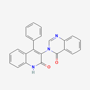 molecular formula C23H15N3O2 B4799116 3-(2-oxo-4-phenyl-1,2-dihydro-3-quinolinyl)-4(3H)-quinazolinone 