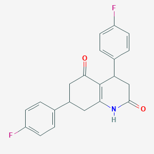 4,7-bis(4-fluorophenyl)-4,6,7,8-tetrahydroquinoline-2,5(1H,3H)-dione